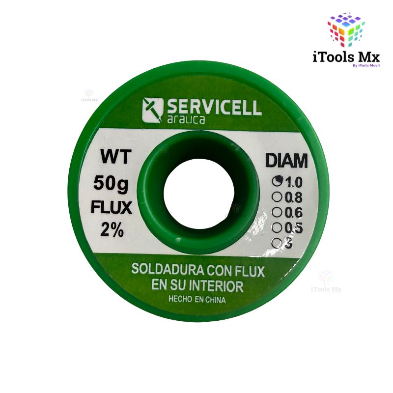 ROLLO DE SOLDADURA SERVICELL 1.0 MM