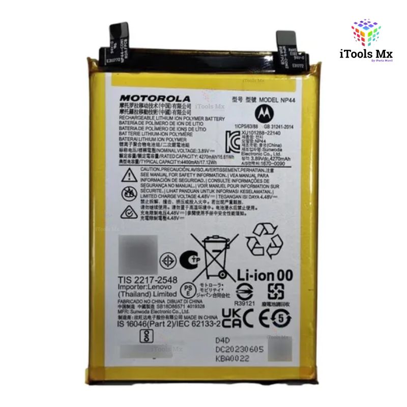 BATERIA MOTO EDGE 30 FUSION - EDGE 40 - EDGE 60 FUSION NP44