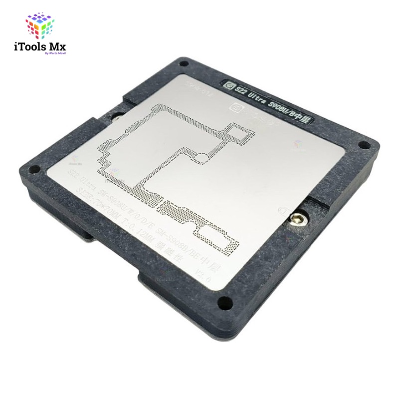 BASE CON STENCIL PARA INTERPOSER PARA SAMSUNG S22 ULTRA AMAOE