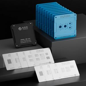 BASE MAGNETICA CON KIT DE STENCIL JTX SM-01 IPHONE 8 - 16 PRO MAX